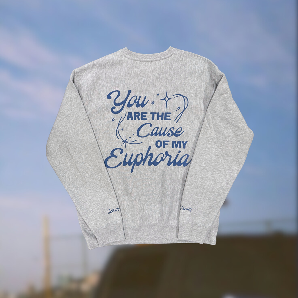 LY: Euphoria Crewneck // Grey [LIMITED STOCK]