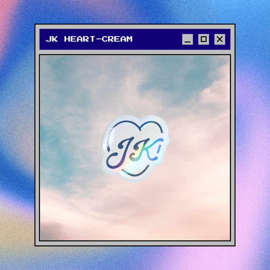 JK Heart Sticker