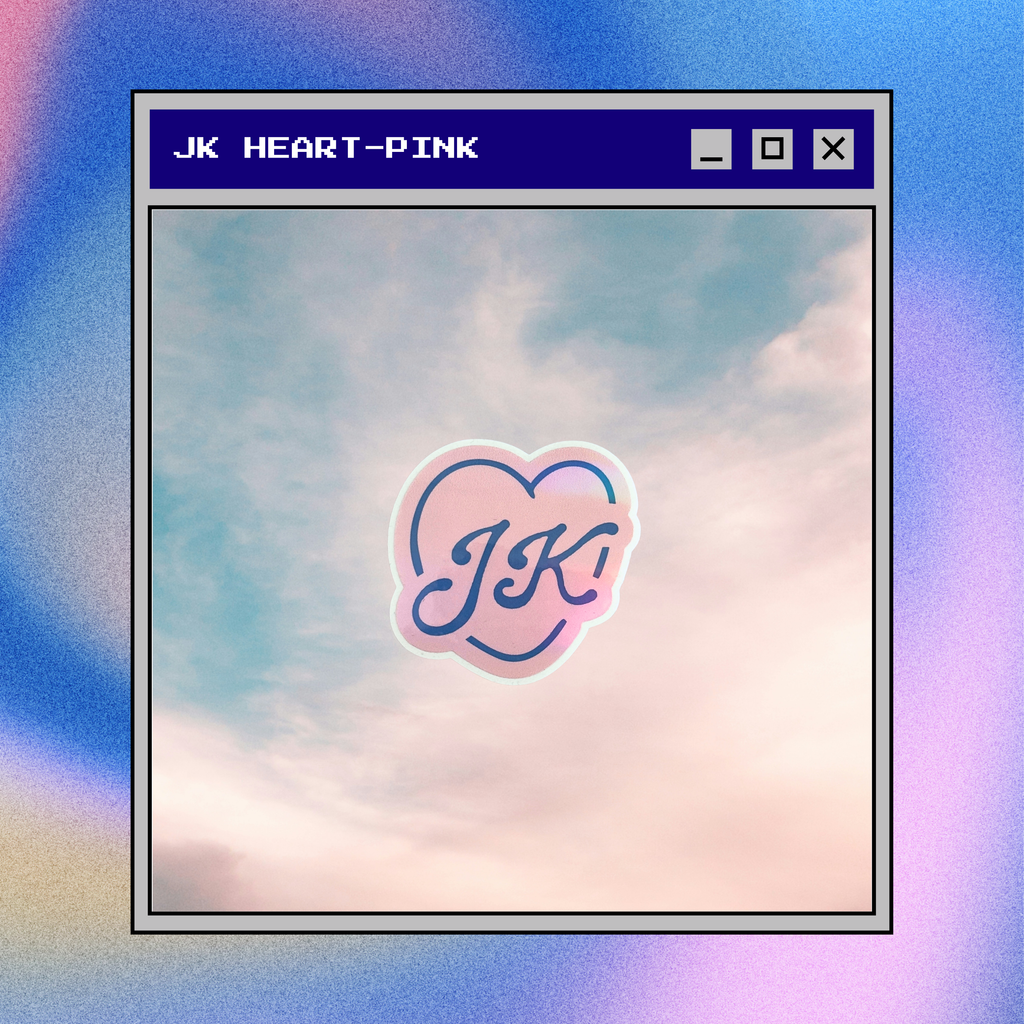 JK Heart Sticker