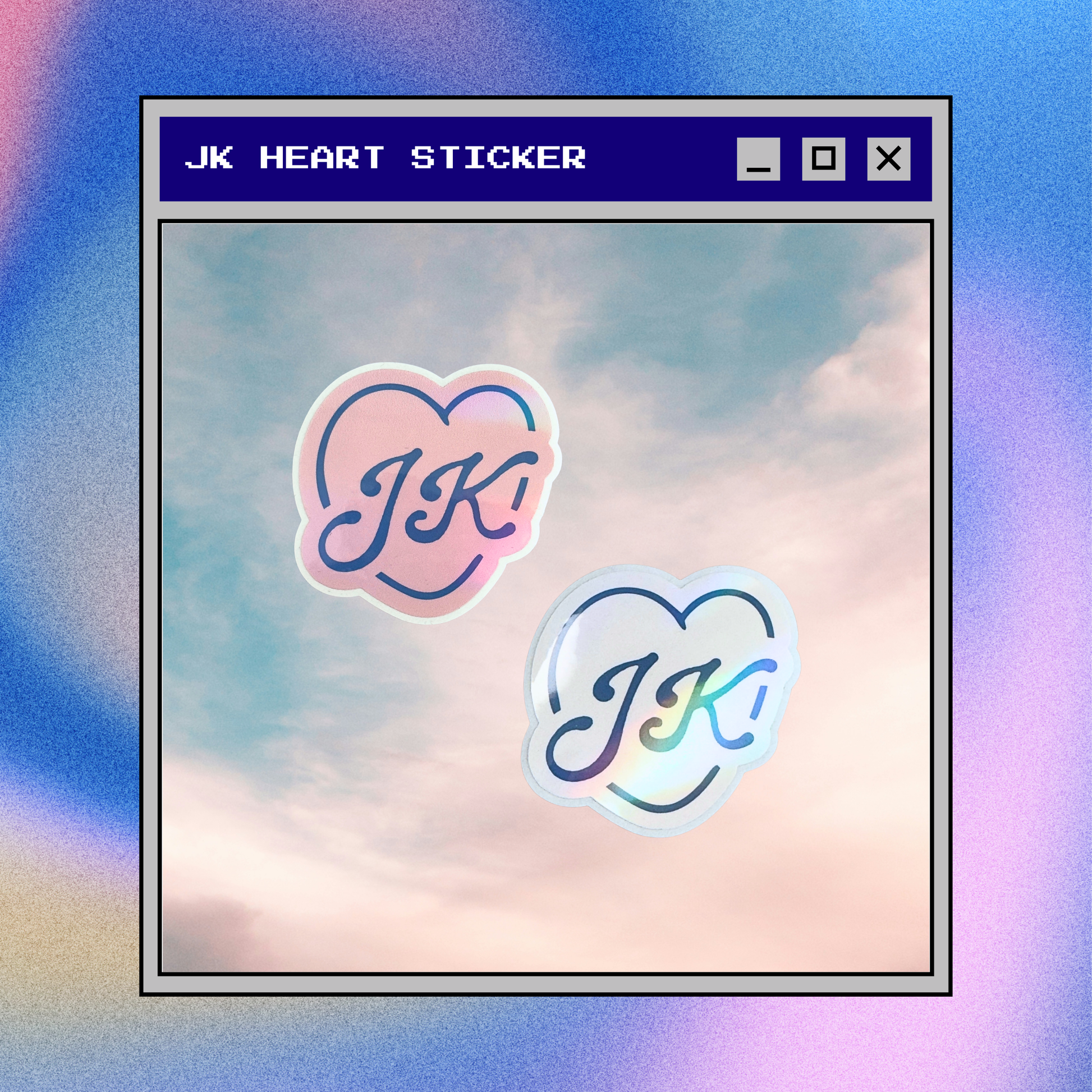 JK Heart Sticker
