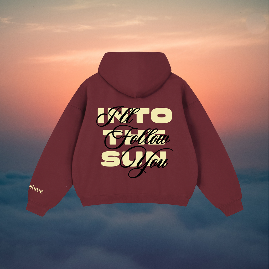 To the Sun We Go Hoodie // Burgundy [PRE-ORDER]