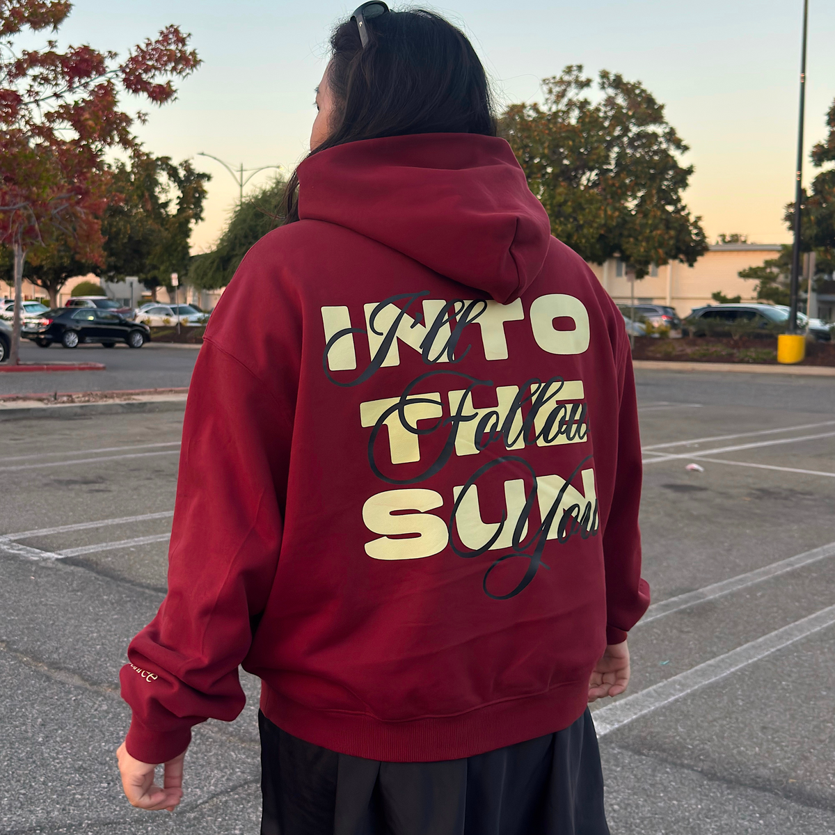 To the Sun We Go Hoodie // Burgundy [PRE-ORDER]