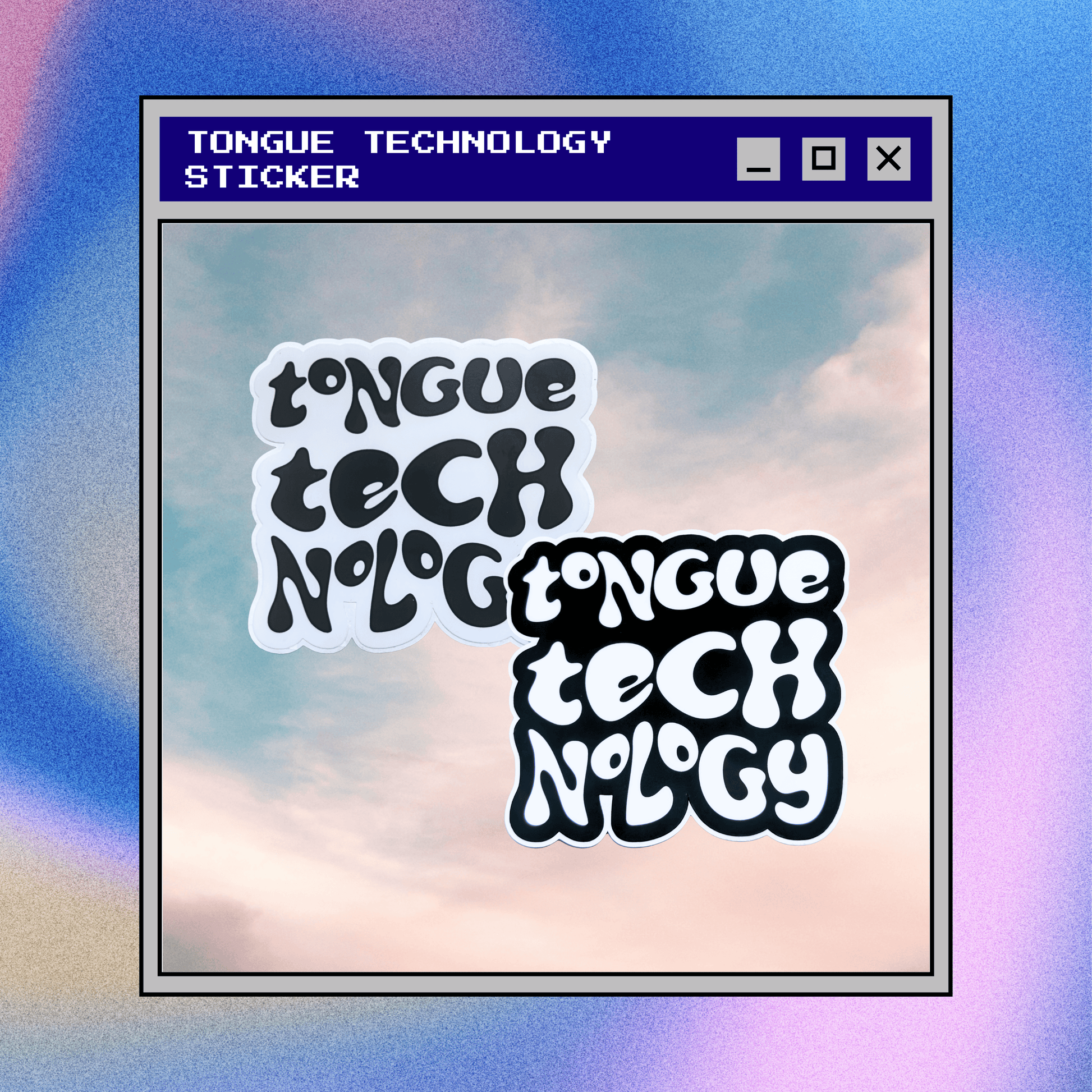 Tongue Technology Sticker