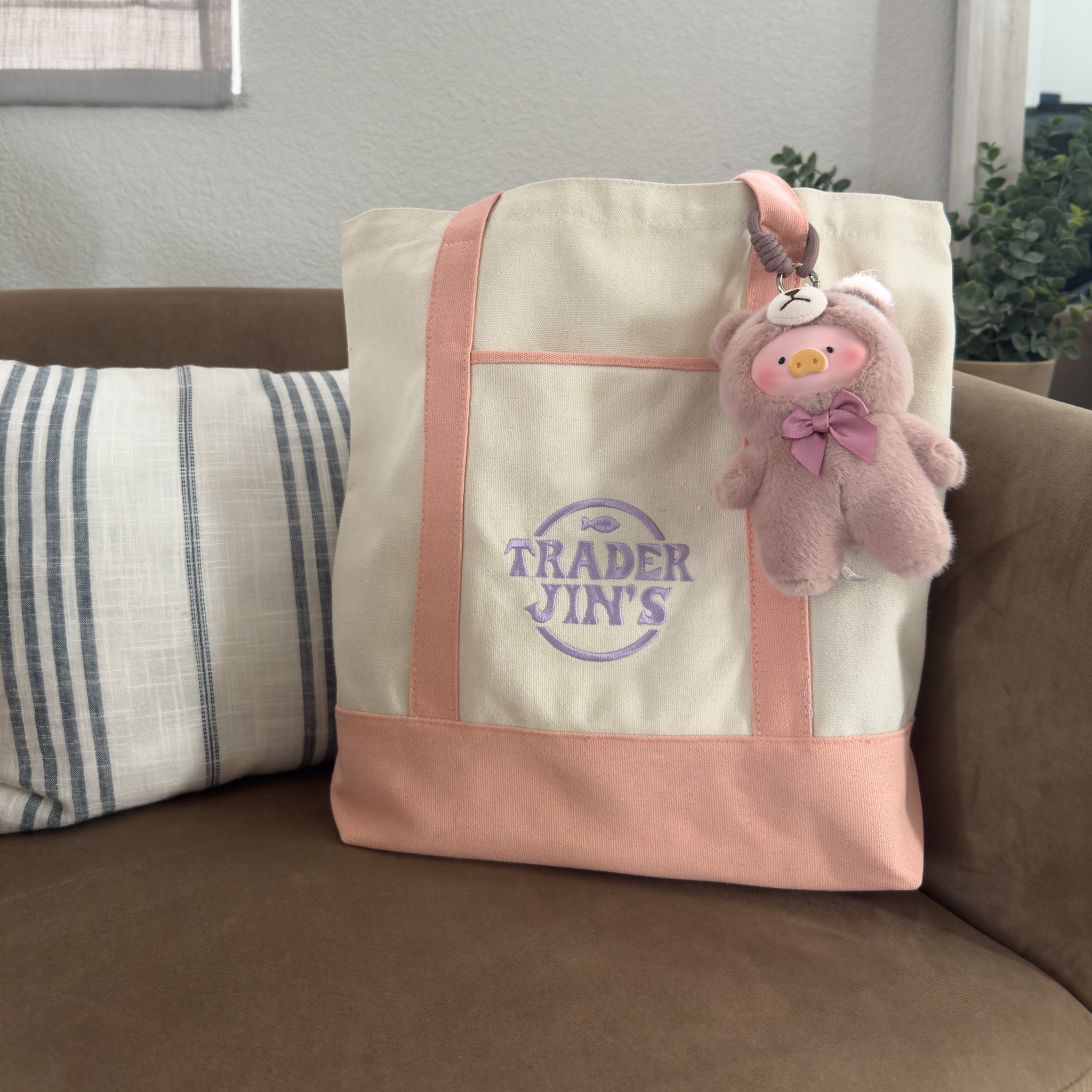 Trader Jin's Tote Bag // Pink [PRE-ORDER] – sixonethree