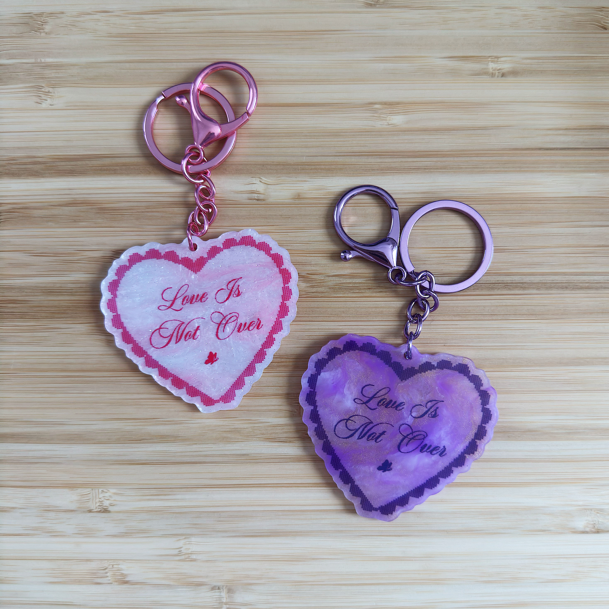 Love Is Not Over Keychain/Bag Charm