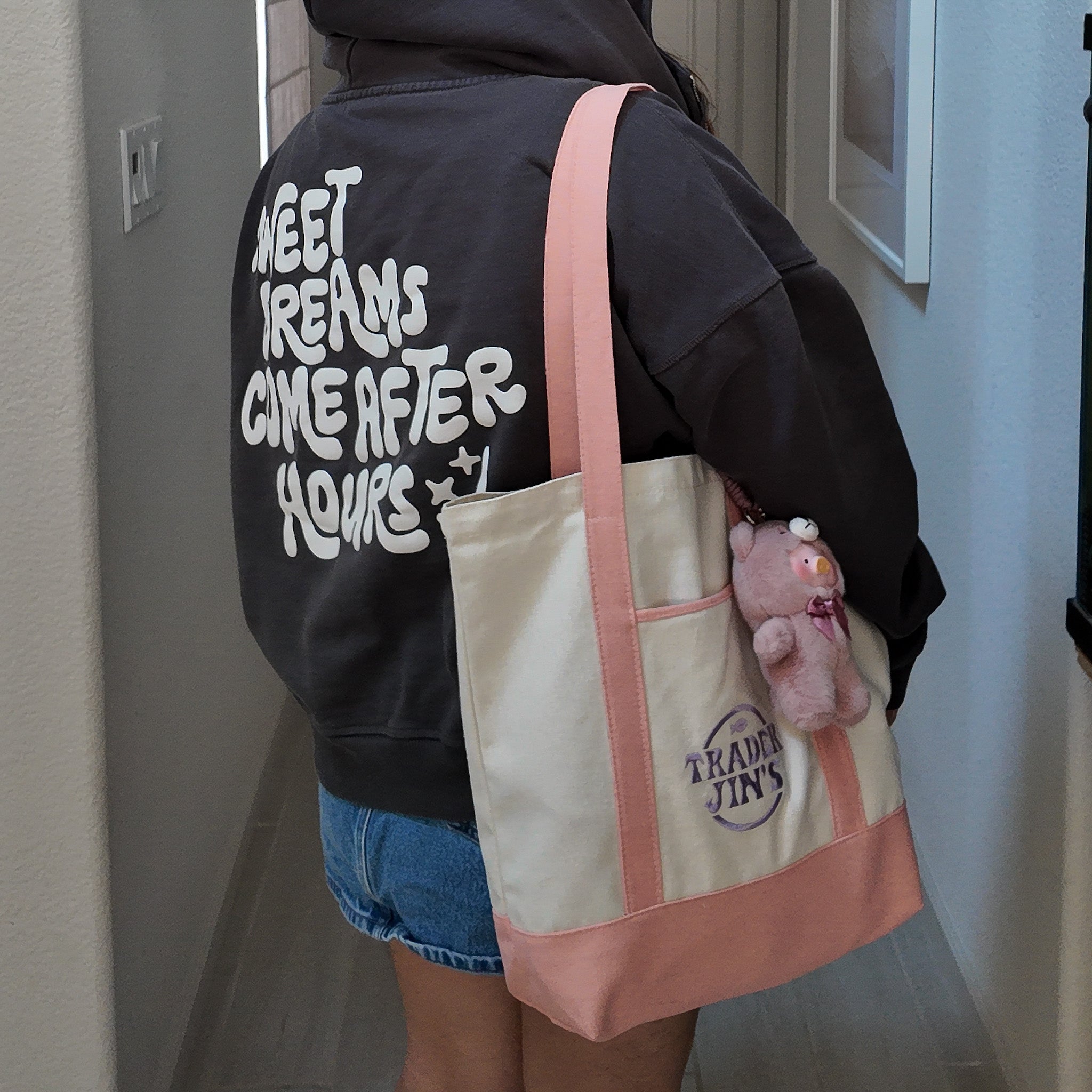 Trader Jin's Tote Bag // Pink [PRE-ORDER] – sixonethree